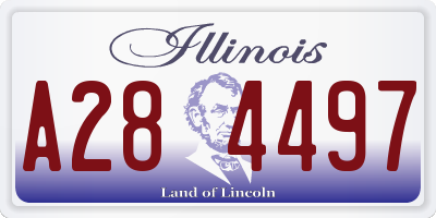 IL license plate A284497