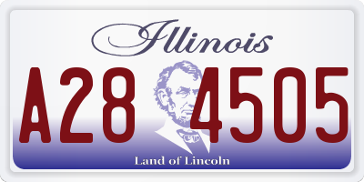 IL license plate A284505