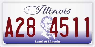 IL license plate A284511