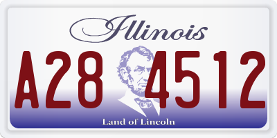 IL license plate A284512