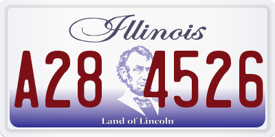 IL license plate A284526