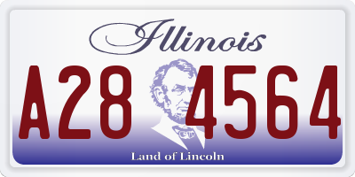 IL license plate A284564