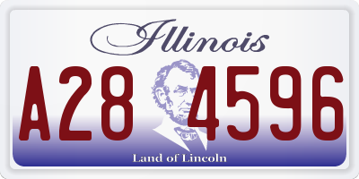 IL license plate A284596