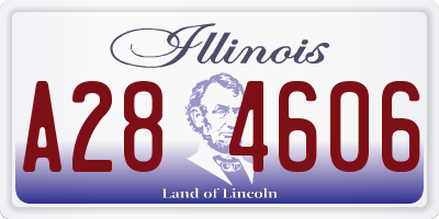IL license plate A284606