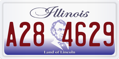 IL license plate A284629