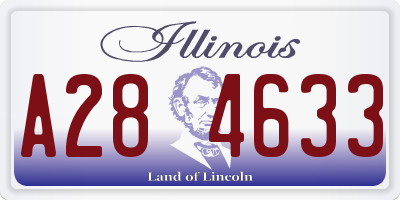 IL license plate A284633