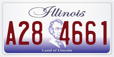 IL license plate A284661