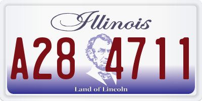 IL license plate A284711