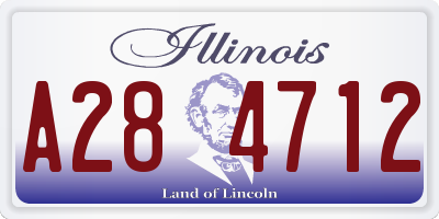 IL license plate A284712