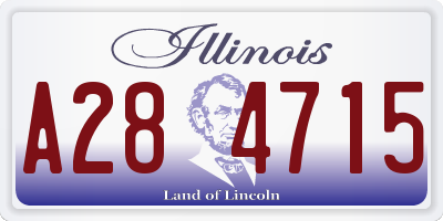 IL license plate A284715