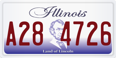 IL license plate A284726