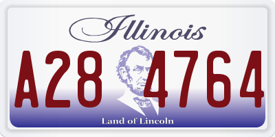 IL license plate A284764