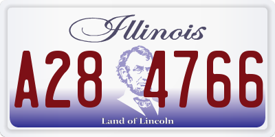 IL license plate A284766
