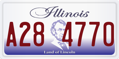 IL license plate A284770