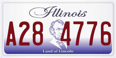 IL license plate A284776