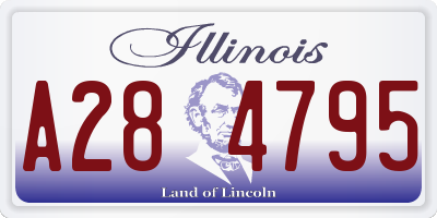 IL license plate A284795