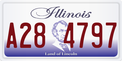 IL license plate A284797