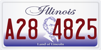 IL license plate A284825