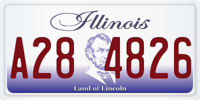 IL license plate A284826