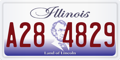 IL license plate A284829