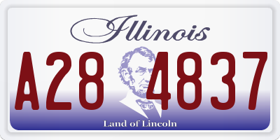 IL license plate A284837