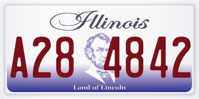 IL license plate A284842