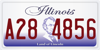 IL license plate A284856