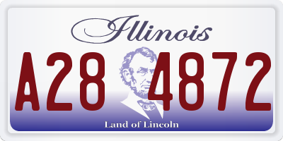 IL license plate A284872