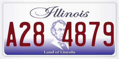 IL license plate A284879
