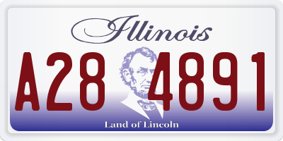 IL license plate A284891
