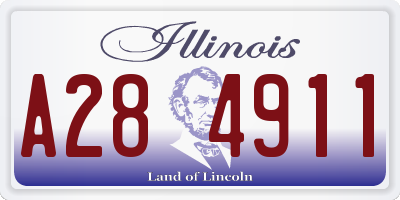 IL license plate A284911