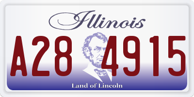 IL license plate A284915