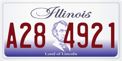 IL license plate A284921