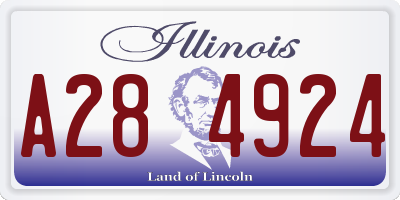 IL license plate A284924