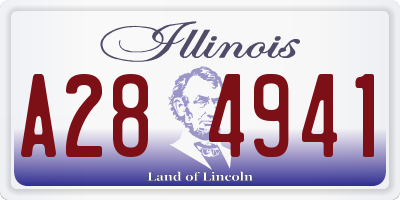 IL license plate A284941