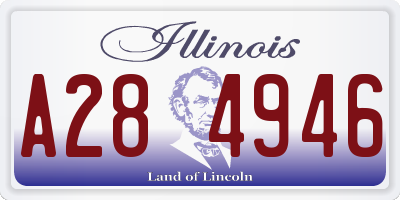 IL license plate A284946