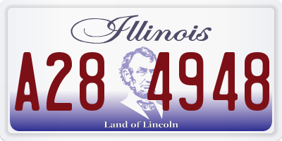 IL license plate A284948