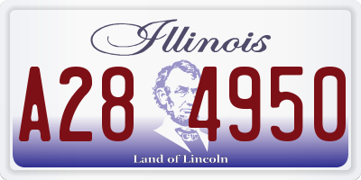 IL license plate A284950