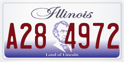 IL license plate A284972