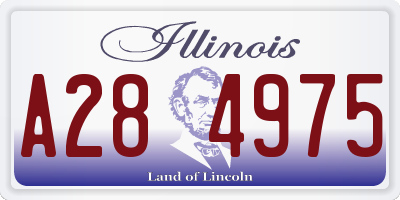 IL license plate A284975