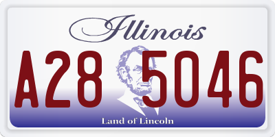 IL license plate A285046