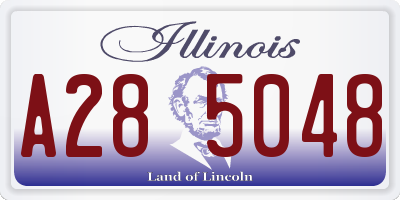 IL license plate A285048