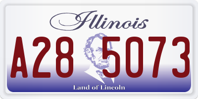 IL license plate A285073