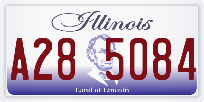 IL license plate A285084