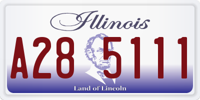 IL license plate A285111