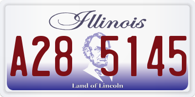 IL license plate A285145