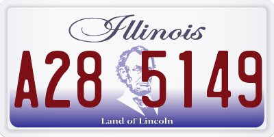 IL license plate A285149