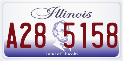 IL license plate A285158