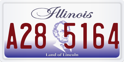IL license plate A285164
