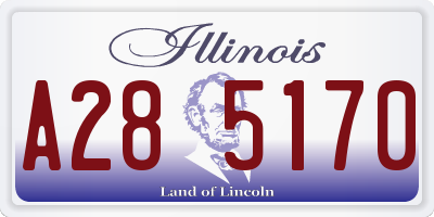 IL license plate A285170